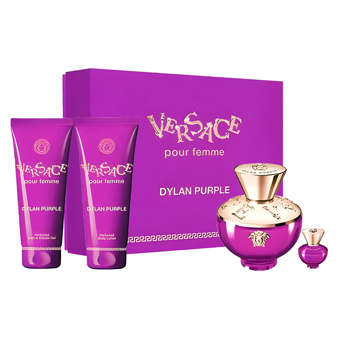 Versace Dylan Purple 4-Piece Set 3.4oz Women EDP Spray